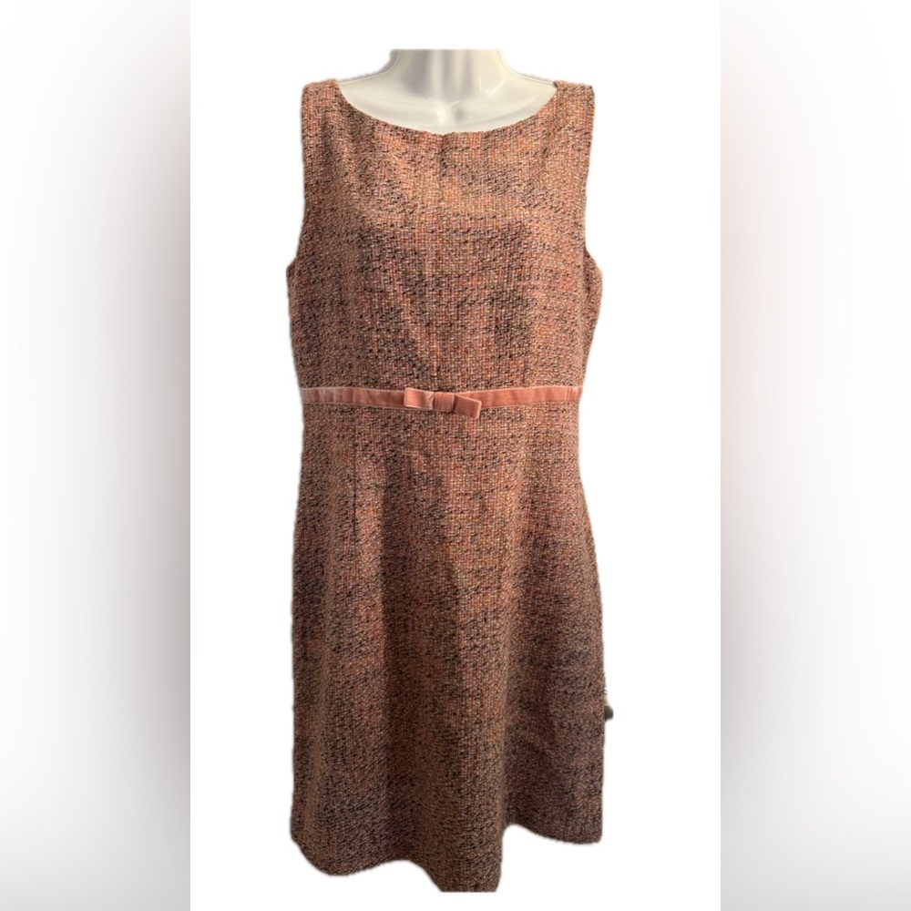 GAP Pink Tweed Midi Dress